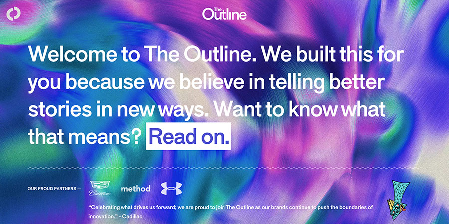 Joshua Topolsky’s The Outline Screenshot